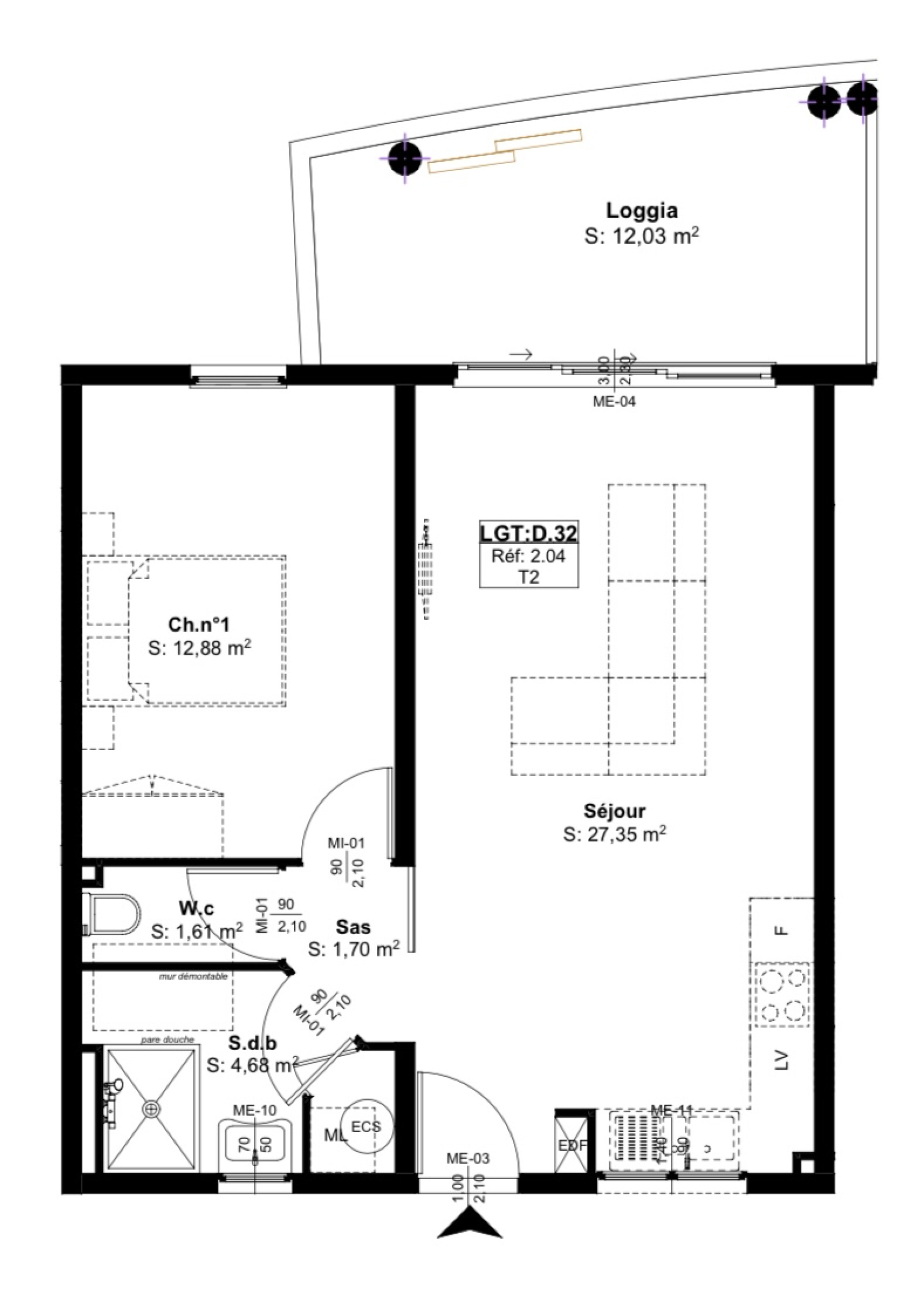 Image_4, Appartement, Sainte-Anne, ref :245