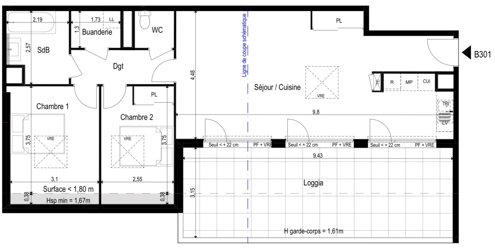 Image_2, Appartement, Marseillan, ref :211